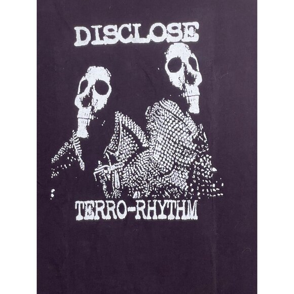 Disclose Terro-Rhythm Graphic  L T-Shirt Skull Print Cotton Unisex Punk Rock - Picture 4 of 8
